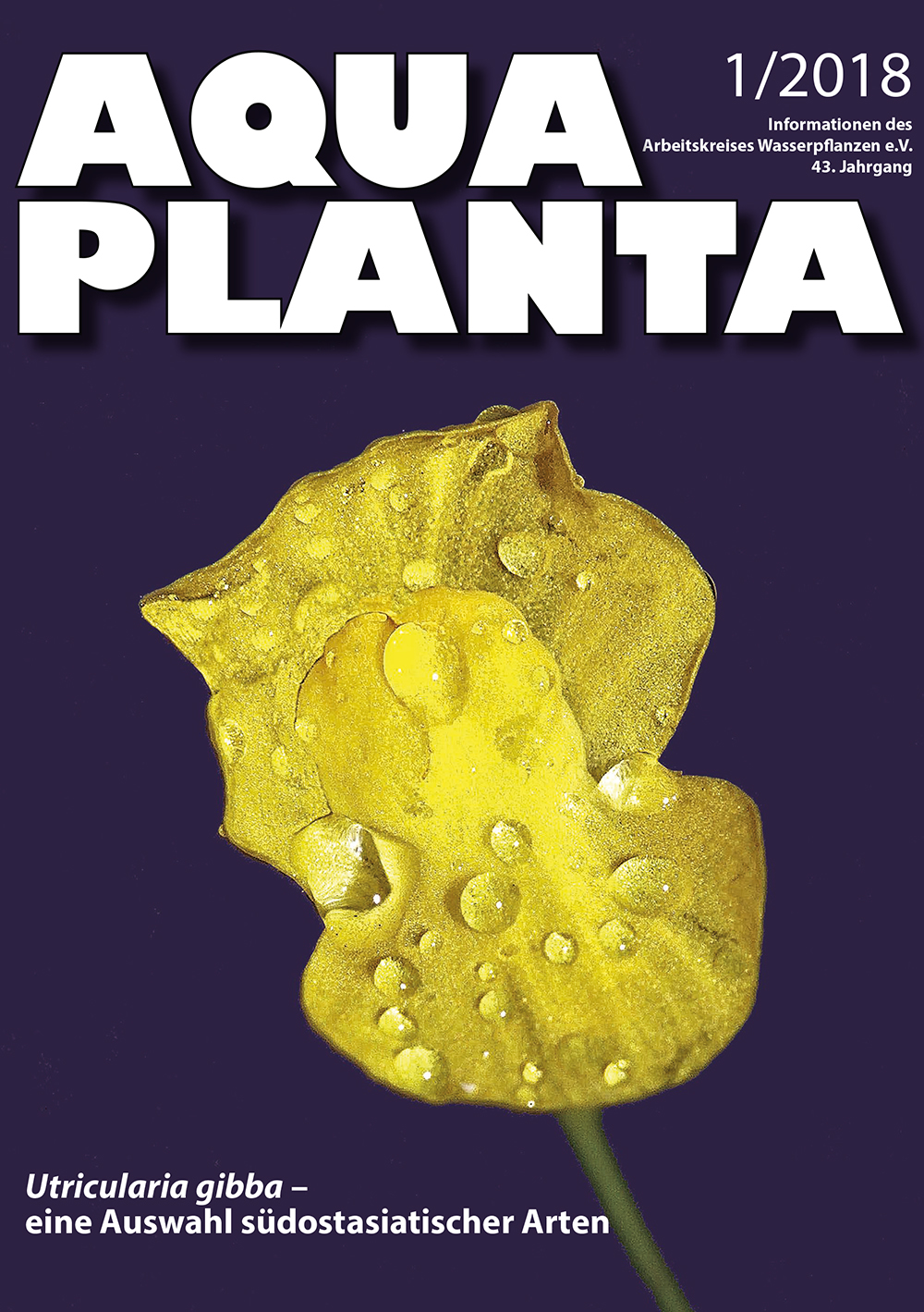 Titelseite der Aqua Planta 1-2018